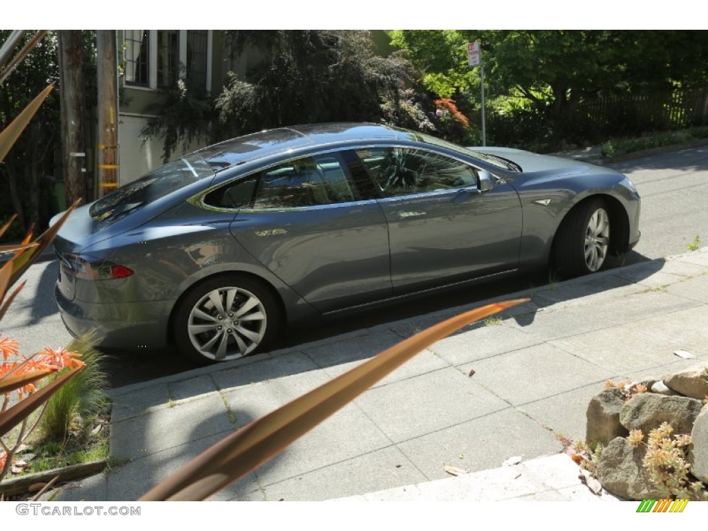 Grey Metallic Tesla Model S