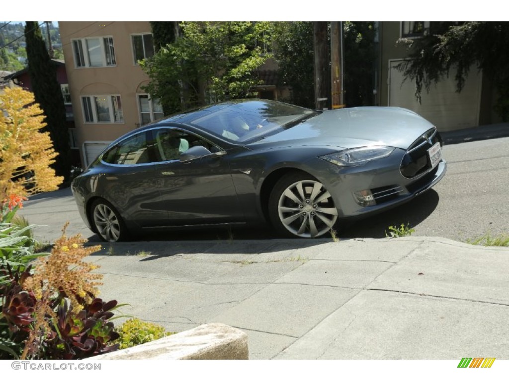 2013 Model S  - Grey Metallic / Grey photo #3