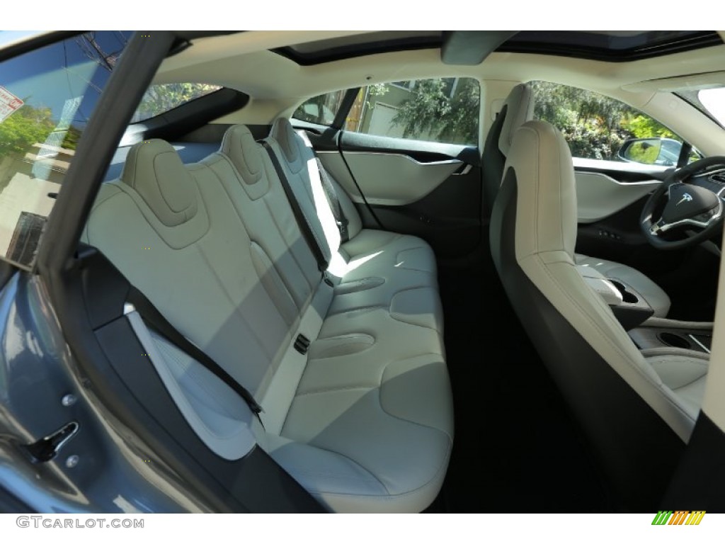 Grey Interior 2013 Tesla Model S Standard Model S Model Photo #103232035