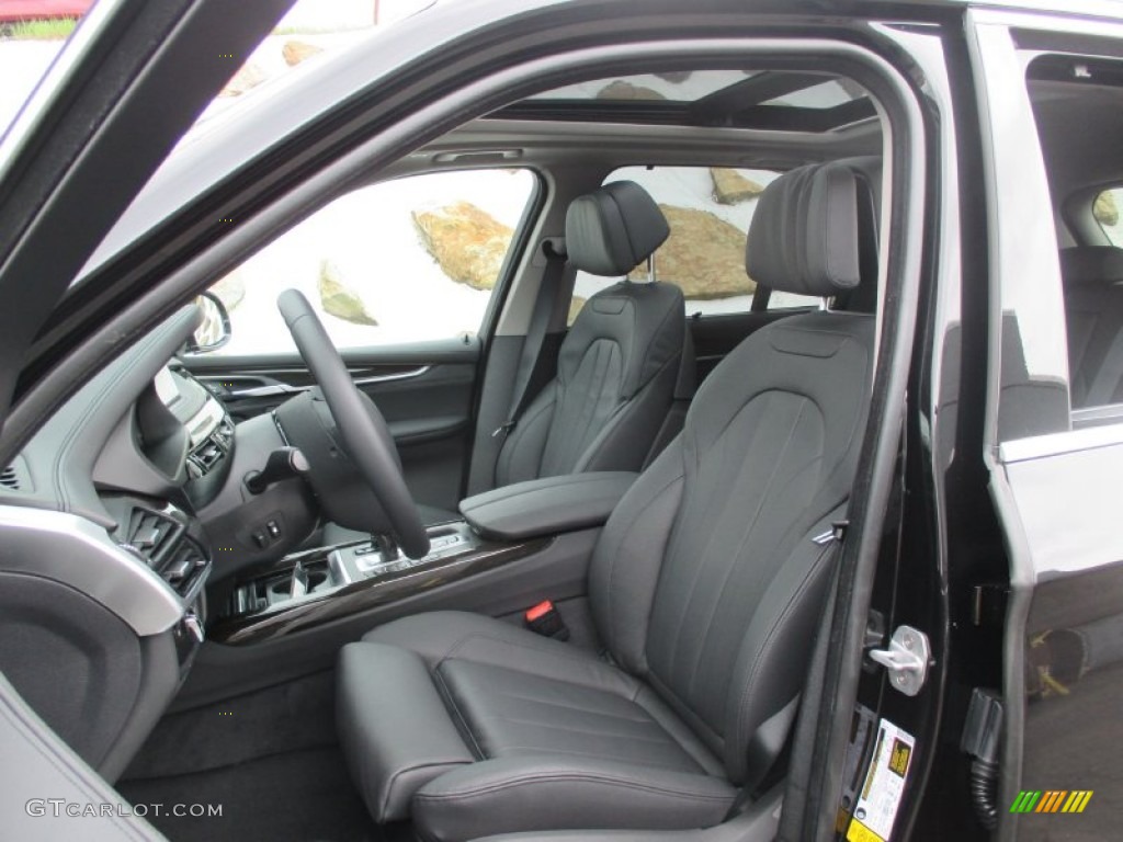 Black Interior 2015 BMW X5 xDrive50i Photo #103233178