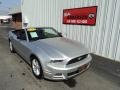 2014 Ingot Silver Ford Mustang V6 Convertible  photo #1