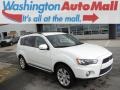 2012 Diamond White Pearl Mitsubishi Outlander SE AWD  photo #1