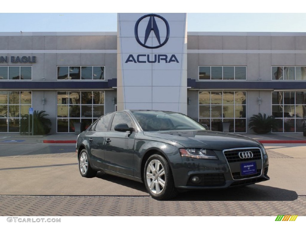 2010 A4 2.0T Sedan - Meteor Gray Pearl Effect / Light Gray photo #1
