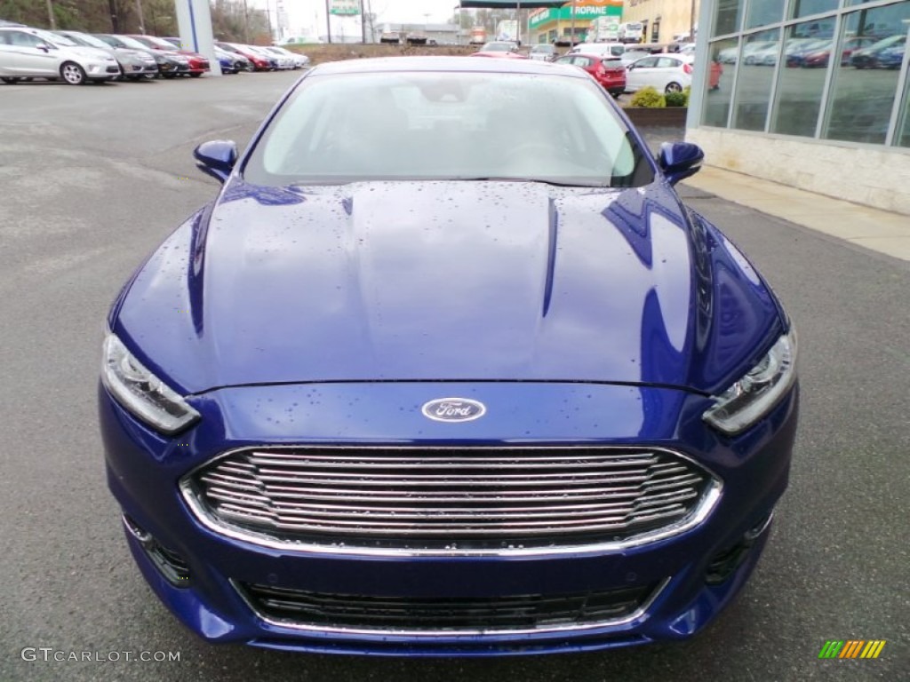 2013 Fusion Titanium AWD - Deep Impact Blue Metallic / Charcoal Black photo #3