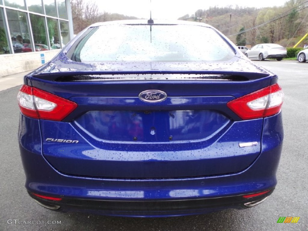 2013 Fusion Titanium AWD - Deep Impact Blue Metallic / Charcoal Black photo #5