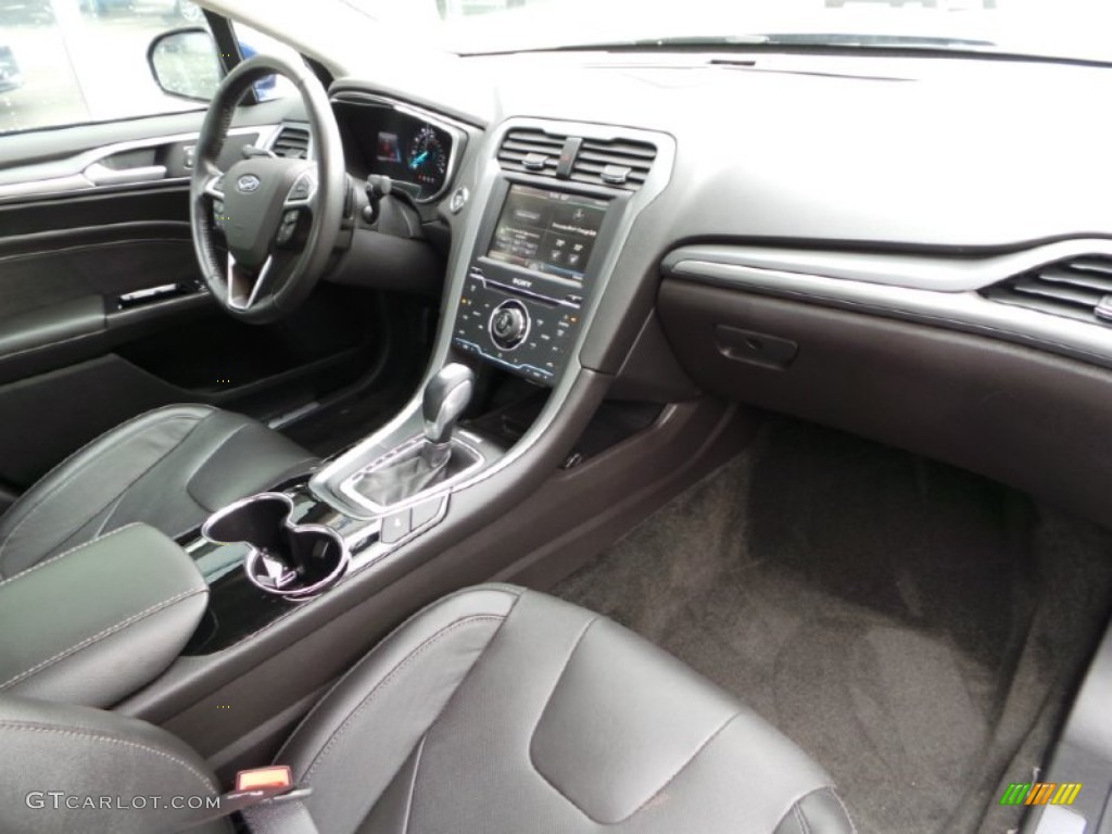 2013 Fusion Titanium AWD - Deep Impact Blue Metallic / Charcoal Black photo #11