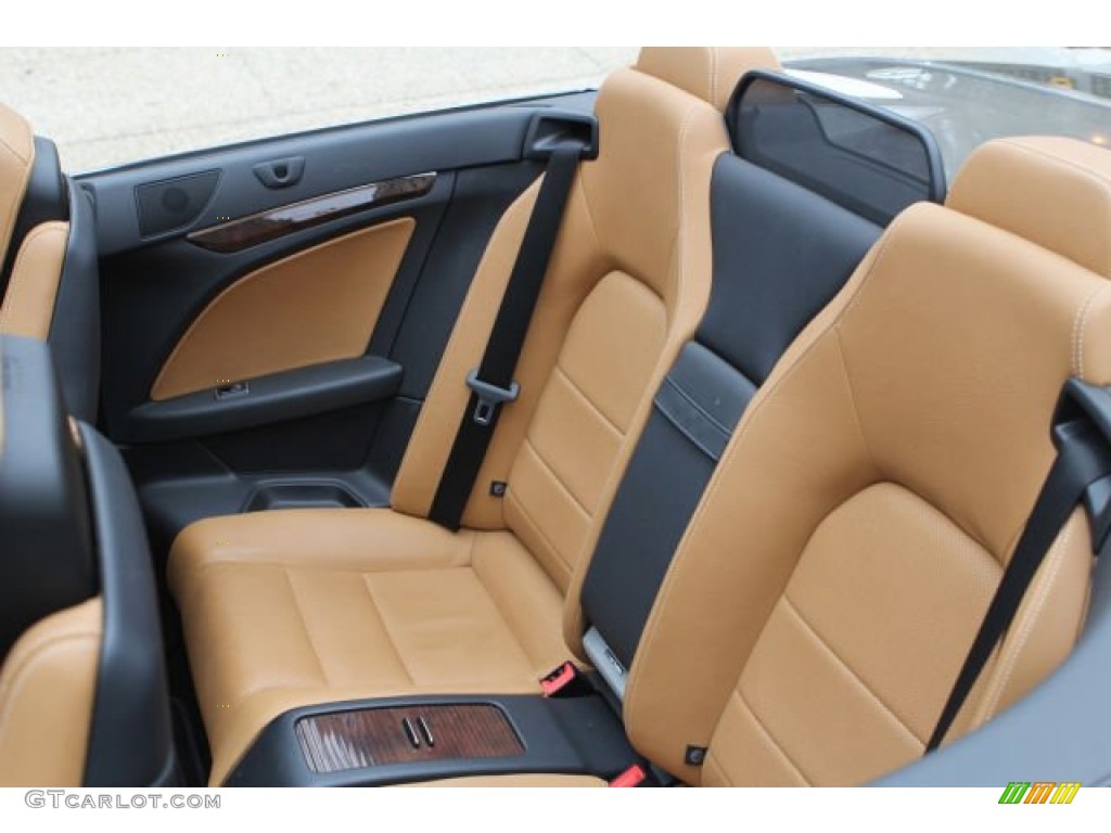 Natural Beige/Black Interior 2011 Mercedes-Benz E 550 Cabriolet Photo #103243802