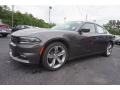 2015 Granite Crystal Metallic Dodge Charger SXT  photo #3