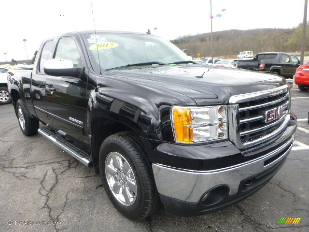 Onyx Black 2013 GMC Sierra 1500 SLE Extended Cab 4x4 Exterior Photo #103245248