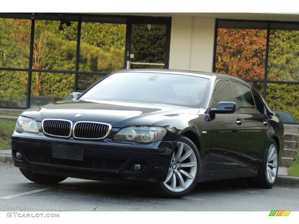 2007 7 Series 750Li Sedan - Monaco Blue Metallic / Cream Beige photo #24