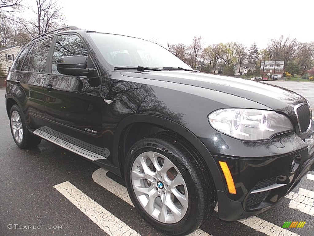 2012 X5 xDrive35i Premium - Black Sapphire Metallic / Black photo #7