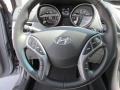 2016 Hyundai Elantra Gray Interior Steering Wheel Photo