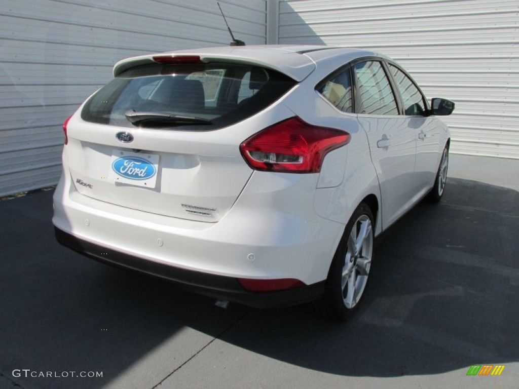 2015 Focus Titanium Hatchback - White Platinum / Charcoal Black photo #4