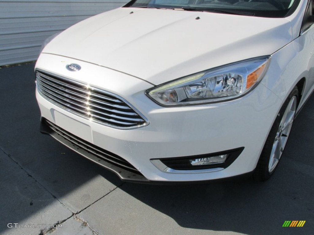 2015 Focus Titanium Hatchback - White Platinum / Charcoal Black photo #10