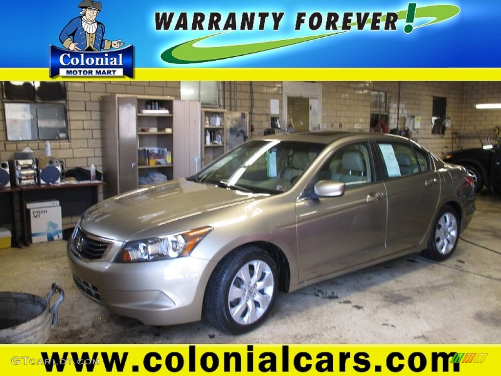 2009 Accord EX-L Sedan - Bold Beige Metallic / Ivory photo #1