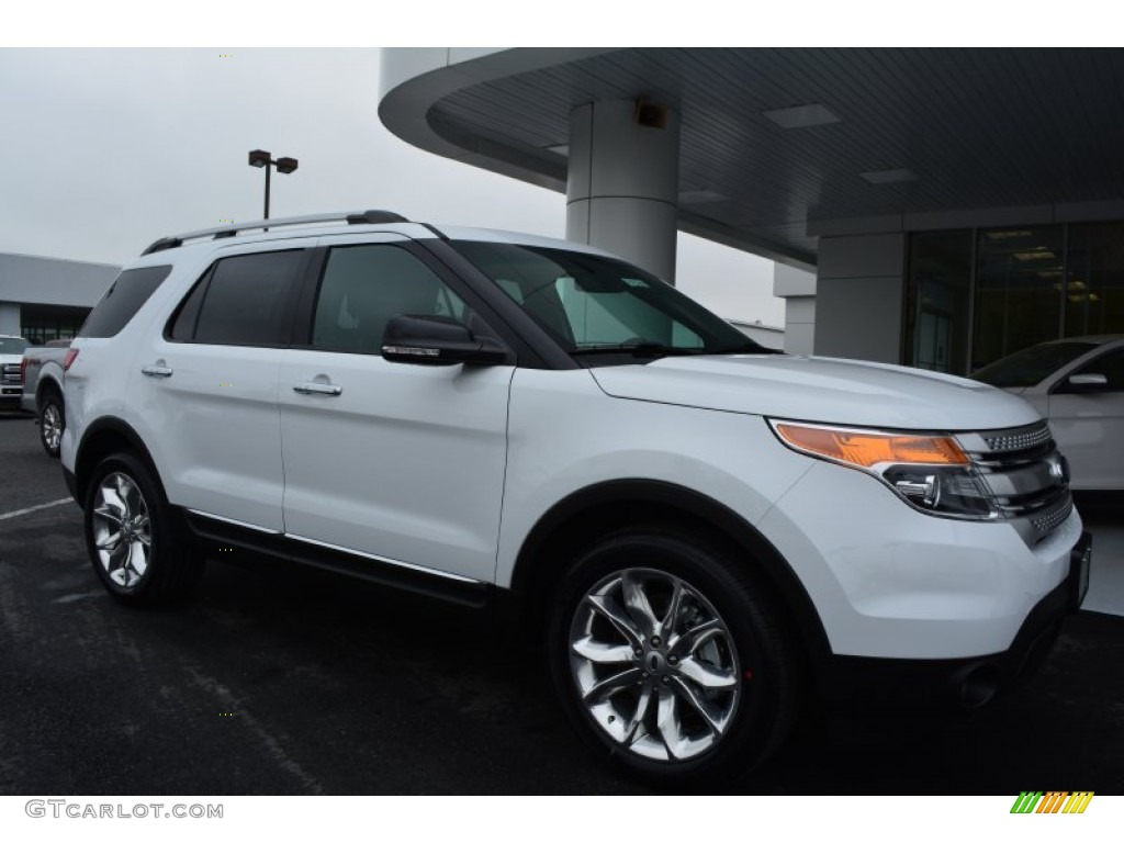 2015 Explorer XLT - Oxford White / Charcoal Black photo #1