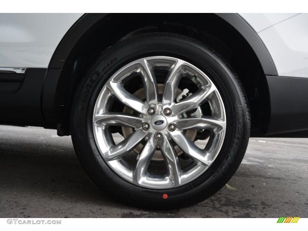 2015 Explorer XLT - Oxford White / Charcoal Black photo #5