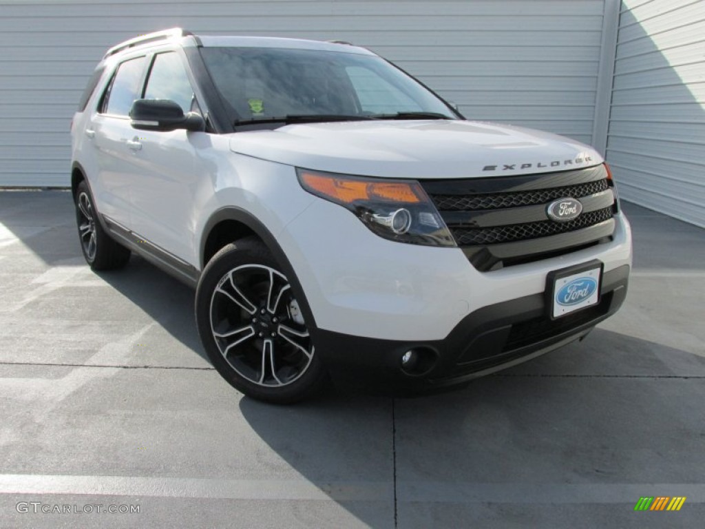 2015 Explorer Sport 4WD - White Platinum / Sport Charcoal Black photo #1