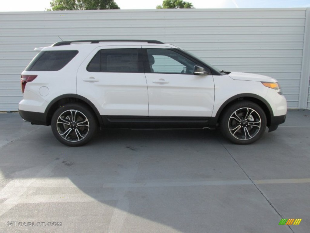 2015 Explorer Sport 4WD - White Platinum / Sport Charcoal Black photo #3