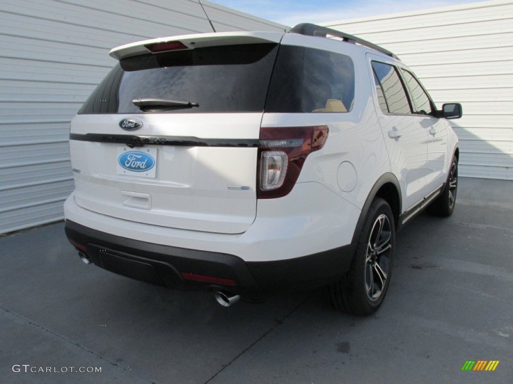 2015 Explorer Sport 4WD - White Platinum / Sport Charcoal Black photo #4