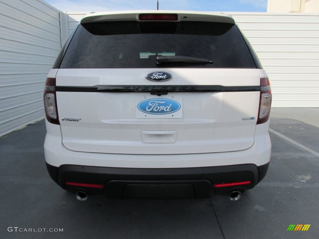 2015 Explorer Sport 4WD - White Platinum / Sport Charcoal Black photo #5