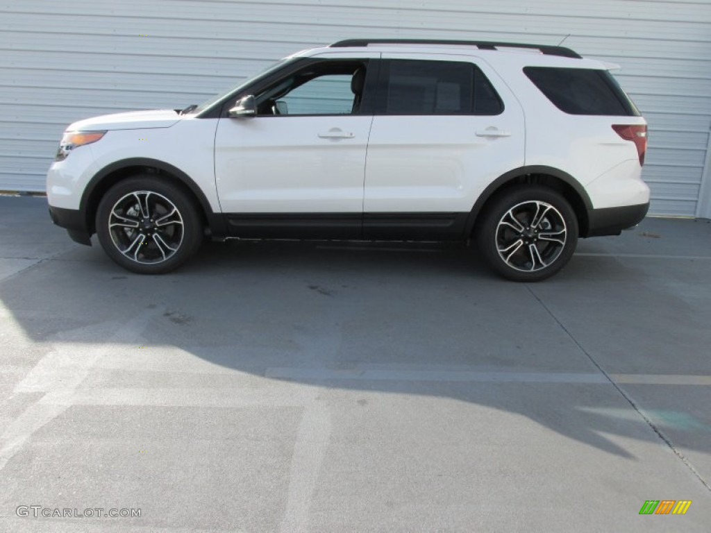 2015 Explorer Sport 4WD - White Platinum / Sport Charcoal Black photo #6