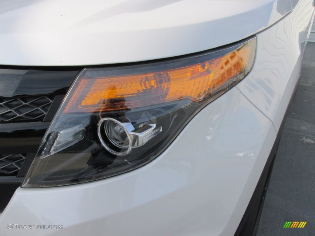 2015 Explorer Sport 4WD - White Platinum / Sport Charcoal Black photo #9