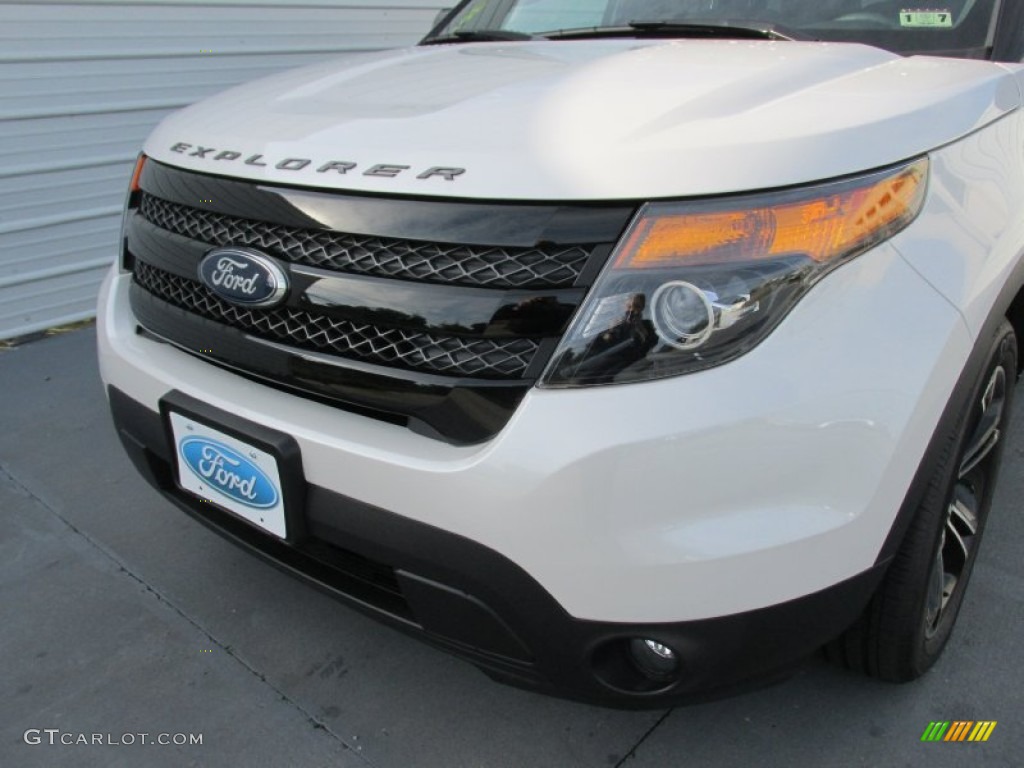 2015 Explorer Sport 4WD - White Platinum / Sport Charcoal Black photo #10