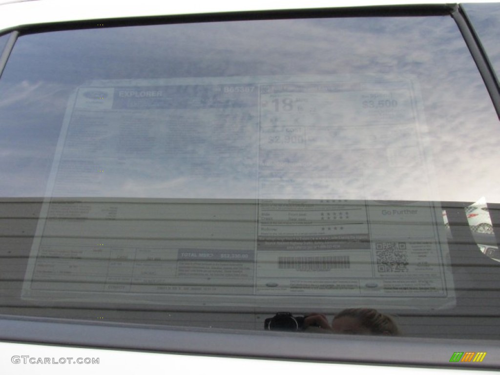 2015 Explorer Sport 4WD - White Platinum / Sport Charcoal Black photo #39