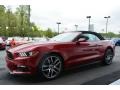 2015 Ruby Red Metallic Ford Mustang EcoBoost Premium Convertible  photo #3
