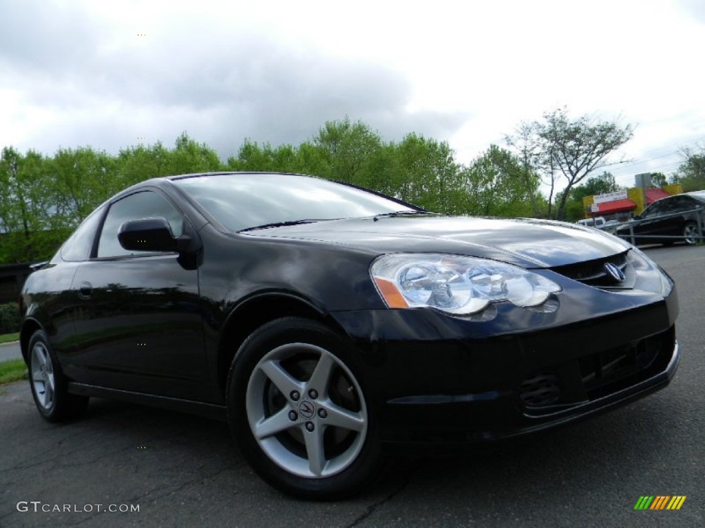 2002 RSX Type S Sports Coupe - Nighthawk Black Pearl / Ebony Black photo #2