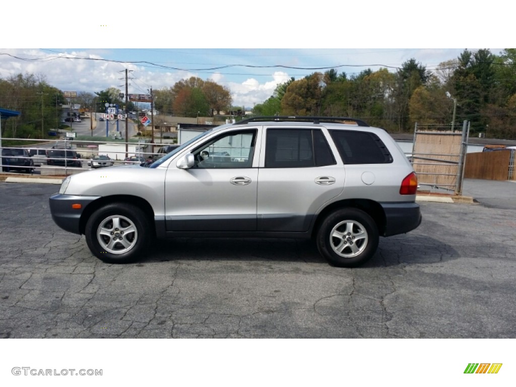 2004 Santa Fe GLS 4WD - Pewter / Gray photo #2