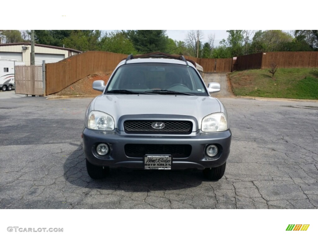 2004 Santa Fe GLS 4WD - Pewter / Gray photo #8