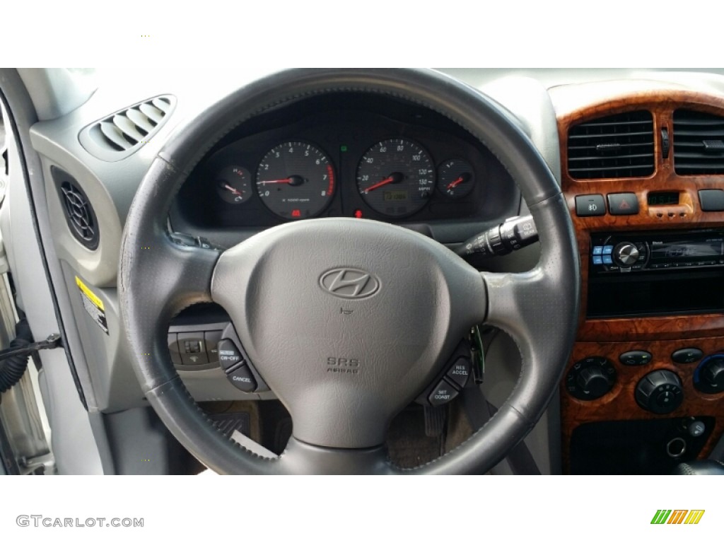 2004 Santa Fe GLS 4WD - Pewter / Gray photo #22