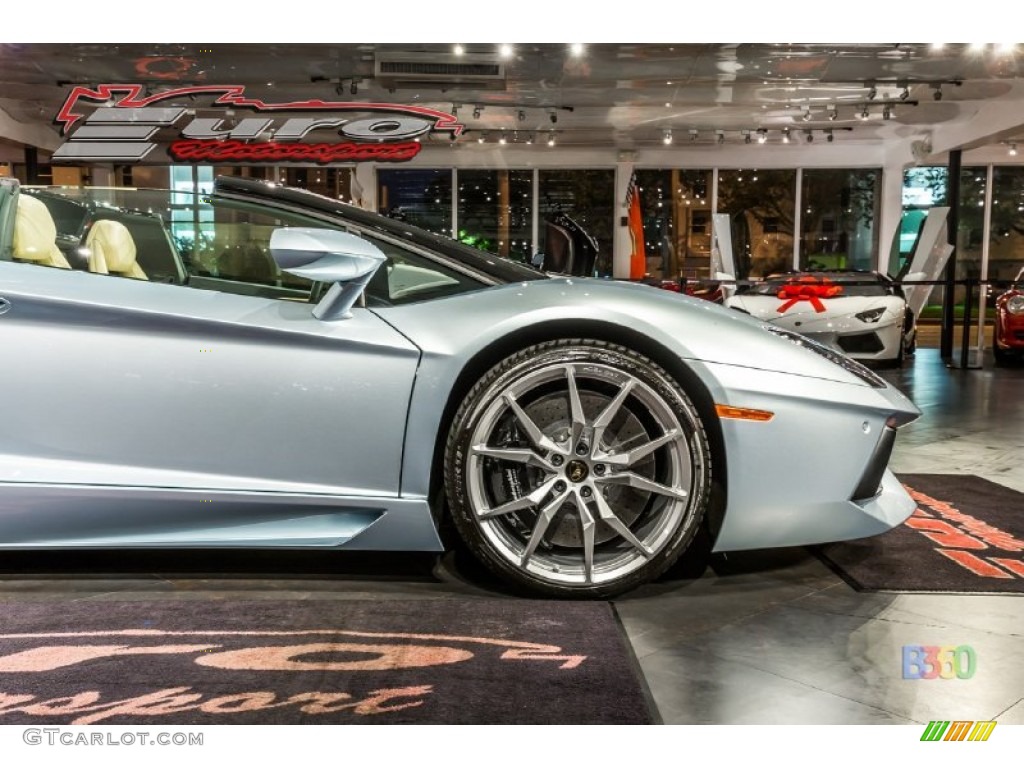 2013 Aventador LP 700-4 Roadster - Azzuro Thetis Metallic (Blue Silver Metallic) / Sabbia Nefertem photo #31