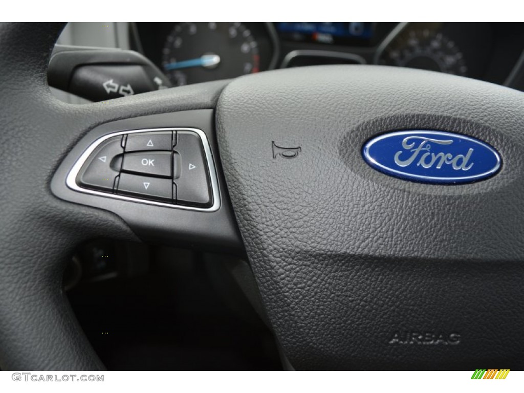 2015 Focus S Sedan - Oxford White / Charcoal Black photo #17