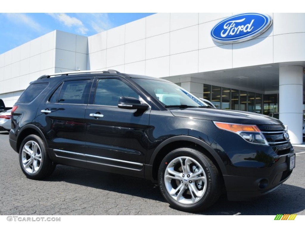 2015 Explorer Limited - Tuxedo Black / Medium Light Stone photo #1