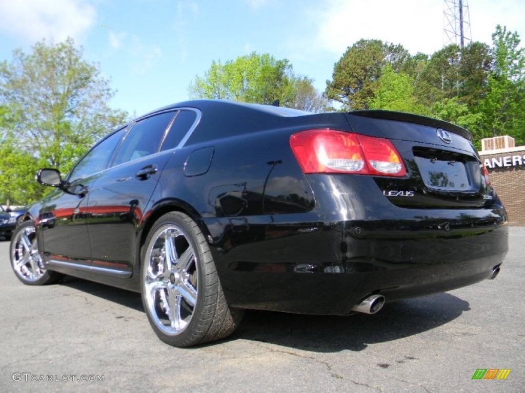 2008 GS 460 - Black Sapphire Pearl / Black photo #8
