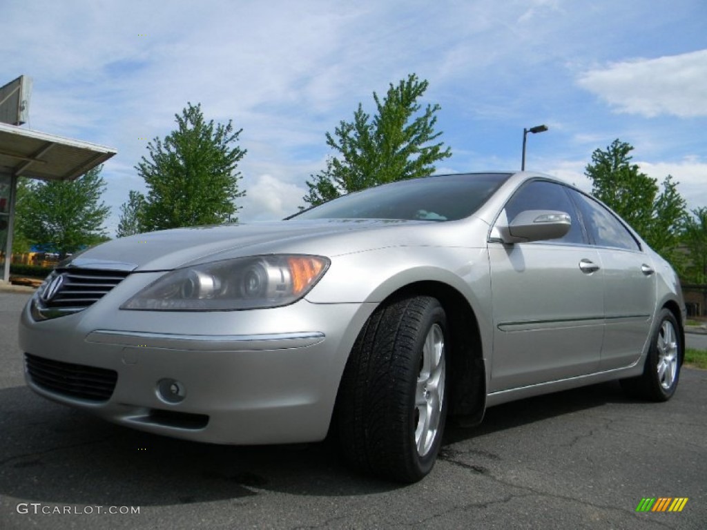 2005 RL 3.5 AWD Sedan - Meteor Silver Metallic / Ebony photo #6