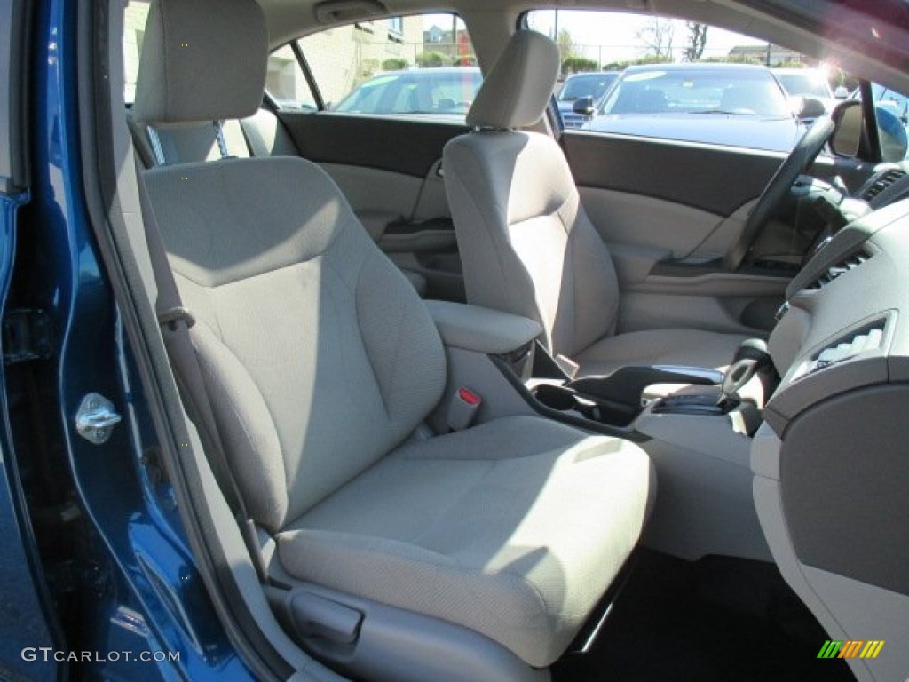 2012 Civic EX Sedan - Dyno Blue Pearl / Gray photo #19
