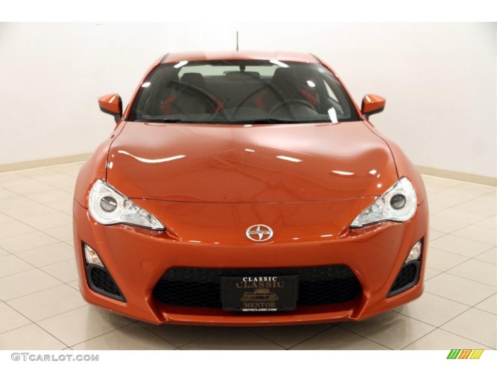 2013 FR-S Sport Coupe - Hot Lava Orange / Black/Red Accents photo #2