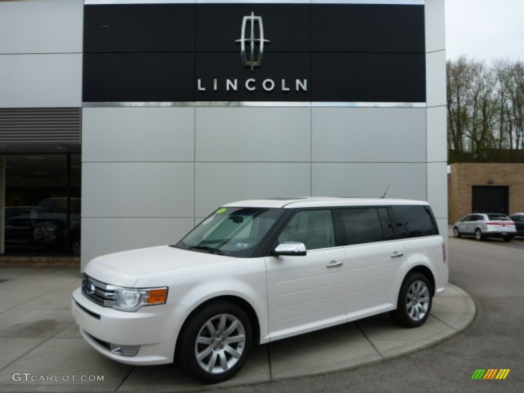 2009 Flex Limited AWD - White Platinum Tri-Coat / Medium Light Stone photo #1