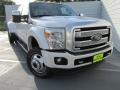 2015 White Platinum Ford F350 Super Duty Platinum Crew Cab 4x4 DRW  photo #1