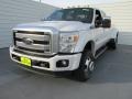 White Platinum - F350 Super Duty Platinum Crew Cab 4x4 DRW Photo No. 7