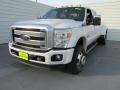 2015 White Platinum Ford F350 Super Duty Platinum Crew Cab 4x4 DRW  photo #7