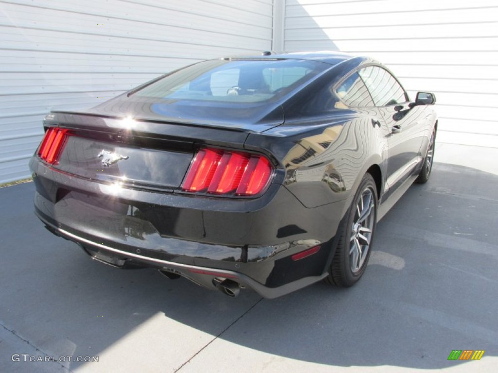 2015 Mustang EcoBoost Premium Coupe - Black / Ebony photo #4