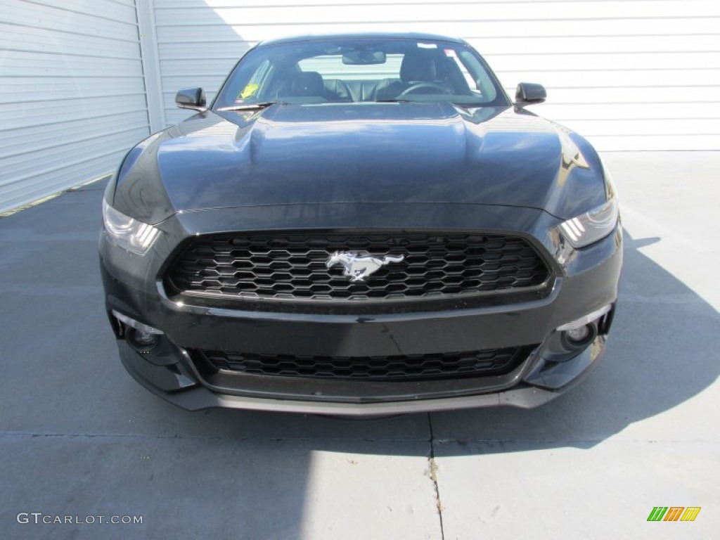 2015 Mustang EcoBoost Premium Coupe - Black / Ebony photo #8