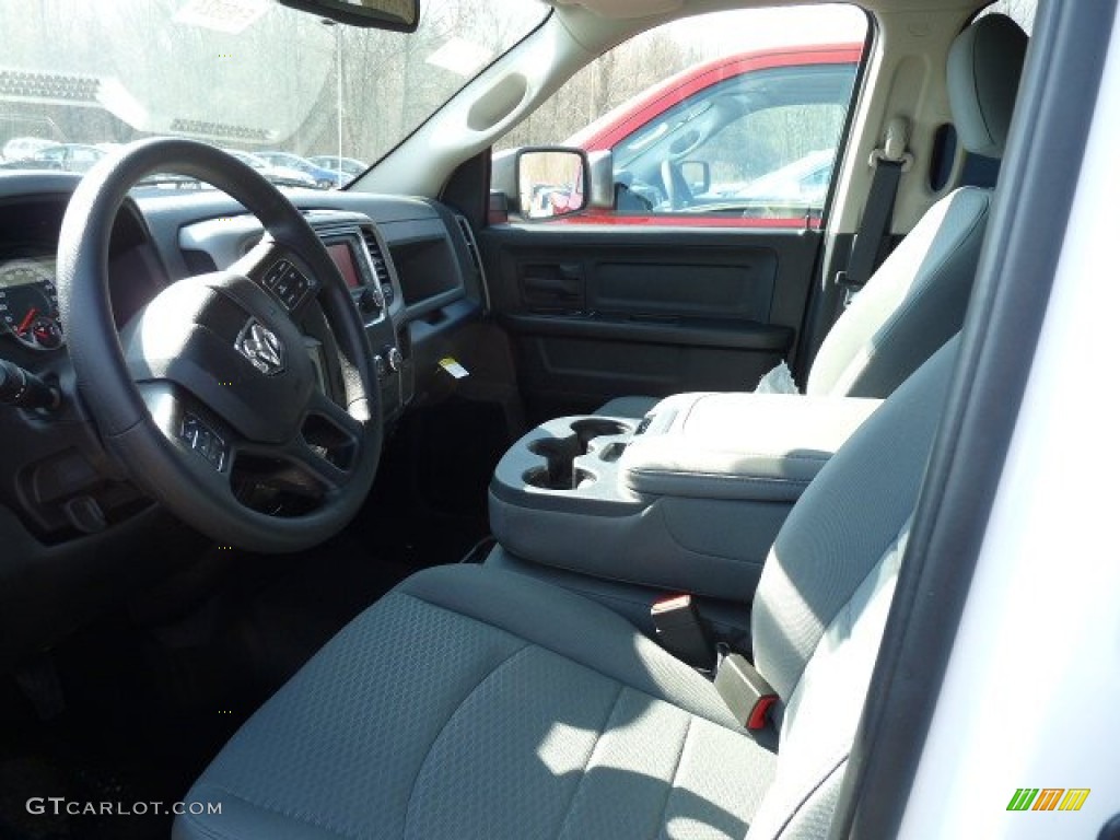 2015 1500 Express Crew Cab 4x4 - Bright White / Black/Diesel Gray photo #4