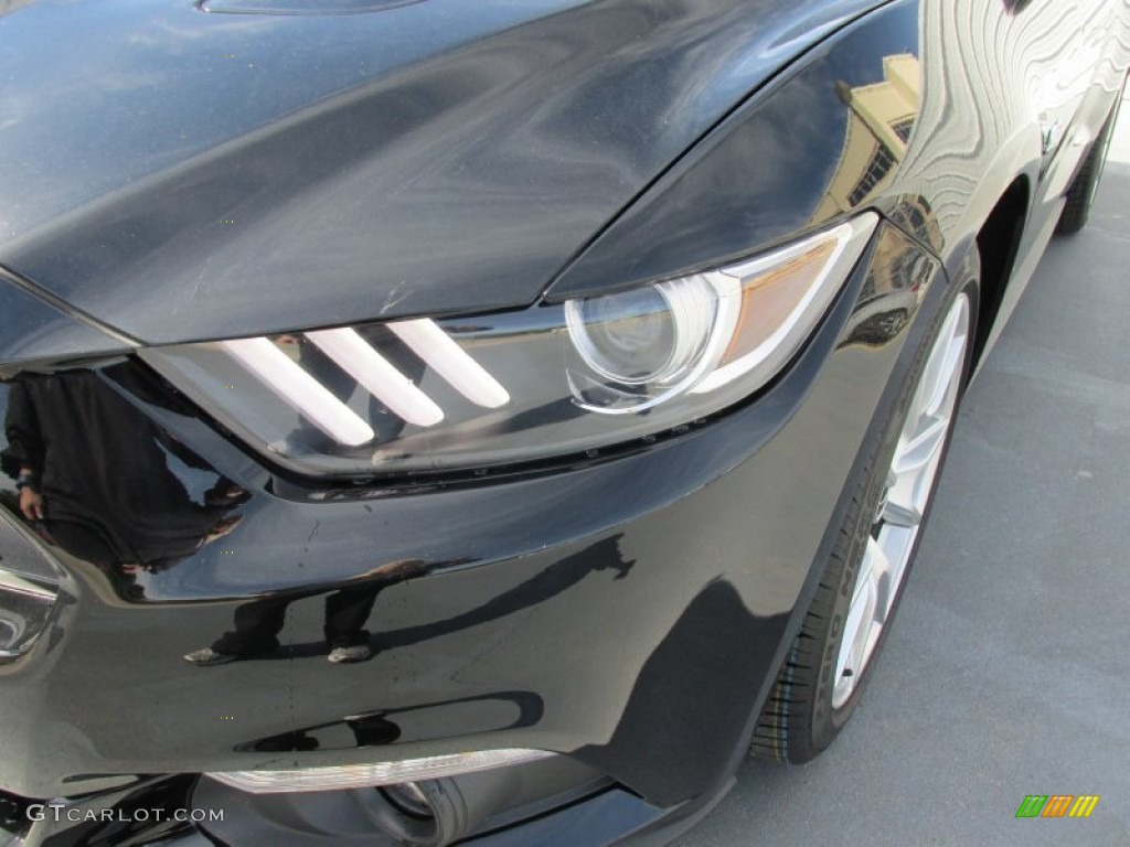 2015 Mustang GT Premium Coupe - Black / 50 Years Raven Black photo #9