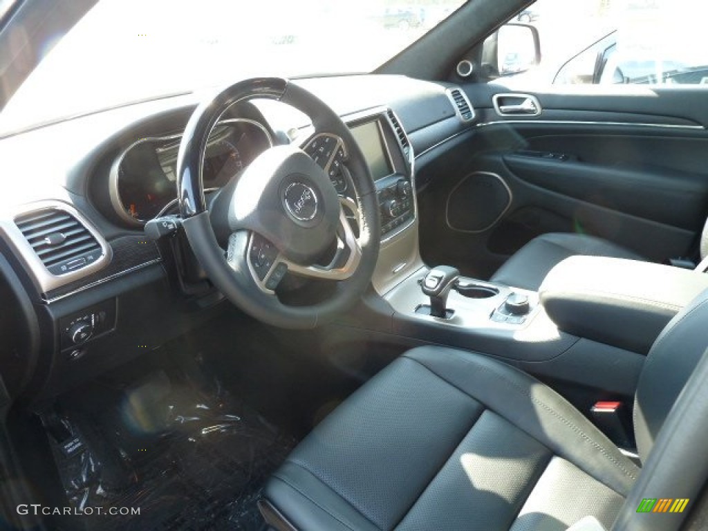 Black Interior 2015 Jeep Grand Cherokee Summit 4x4 Photo #103268003